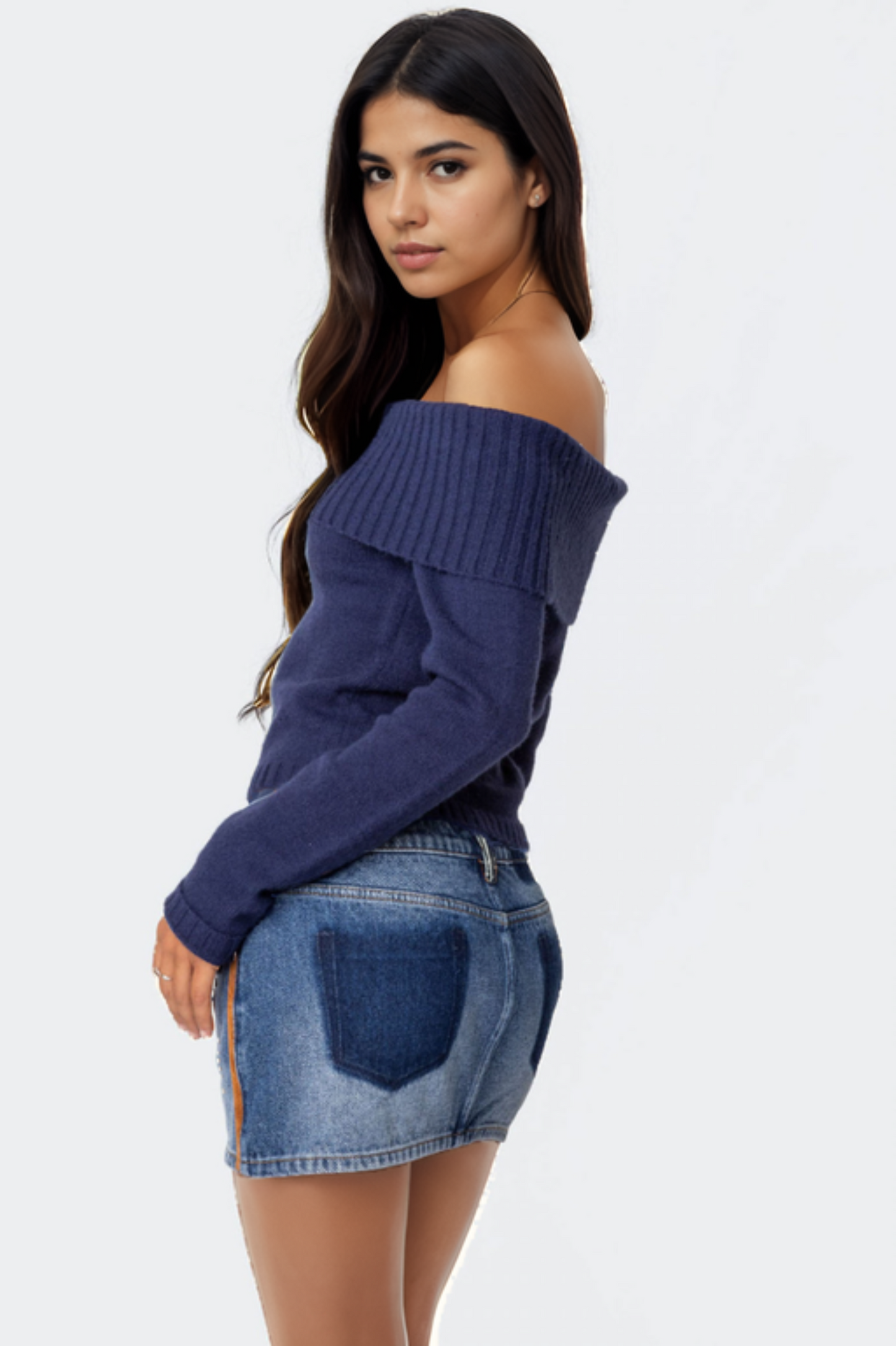 Off-the-Shoulder Sweater