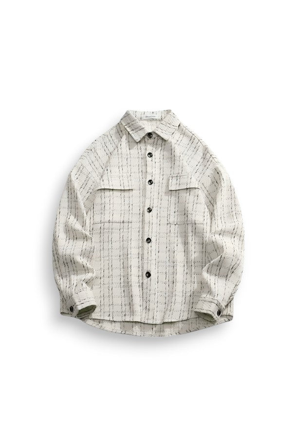 Tweed Pattern Overshirt