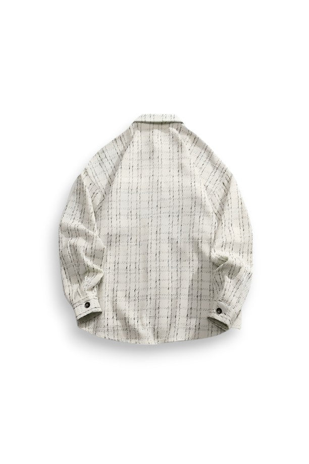 Tweed Pattern Overshirt