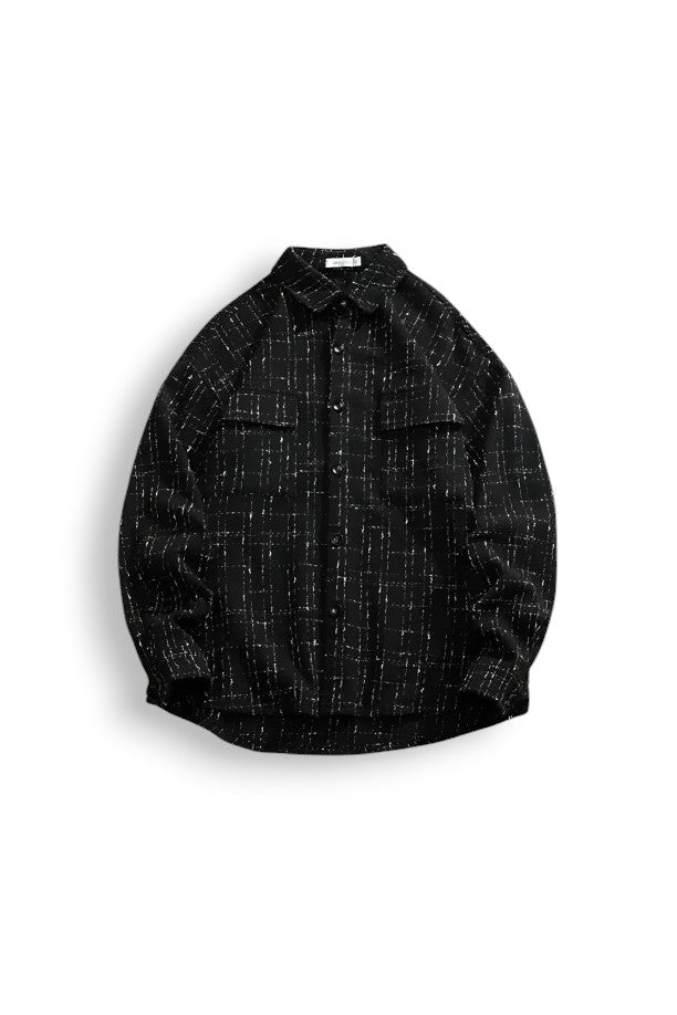 Tweed Pattern Overshirt