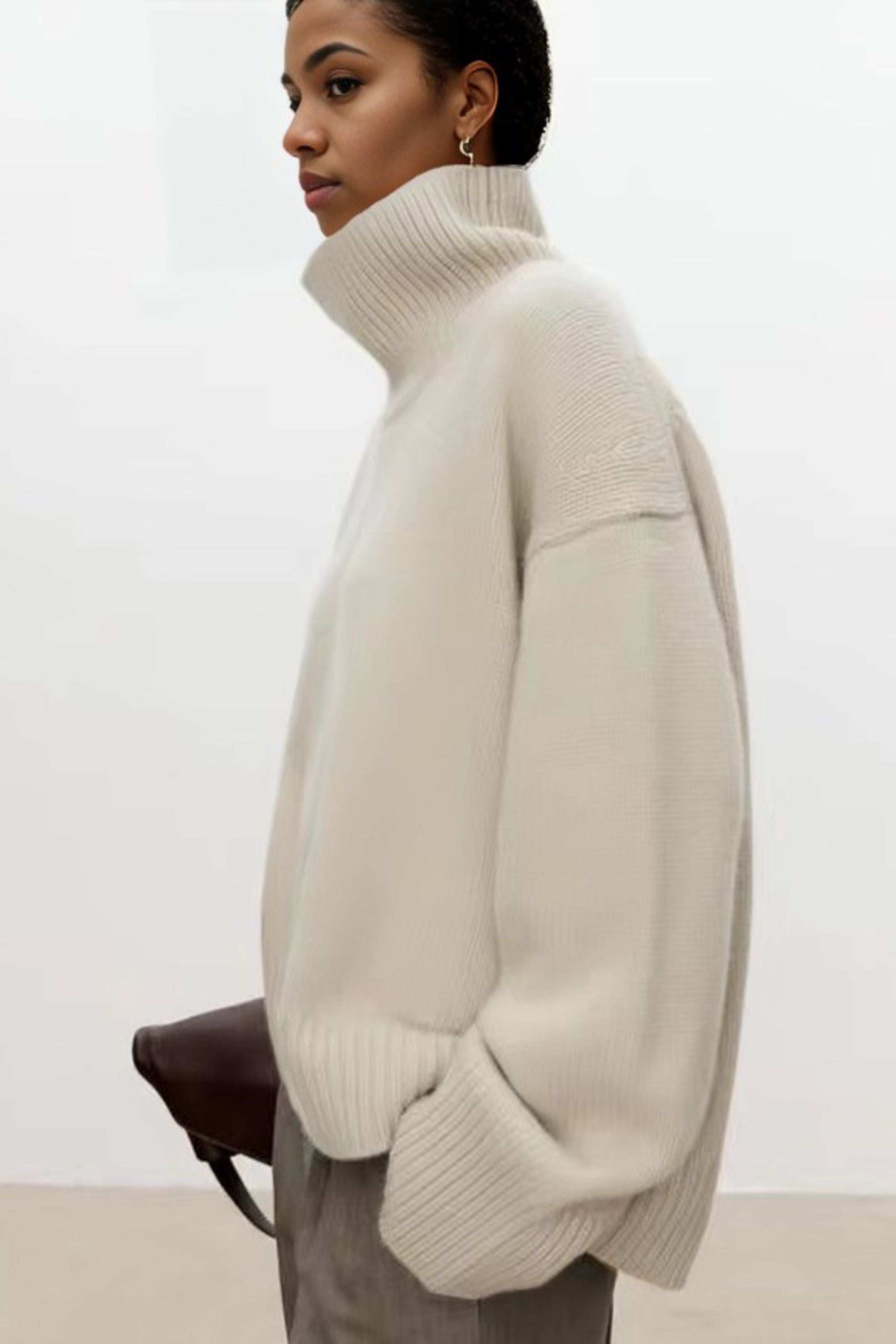 High Neck cashmere sweater