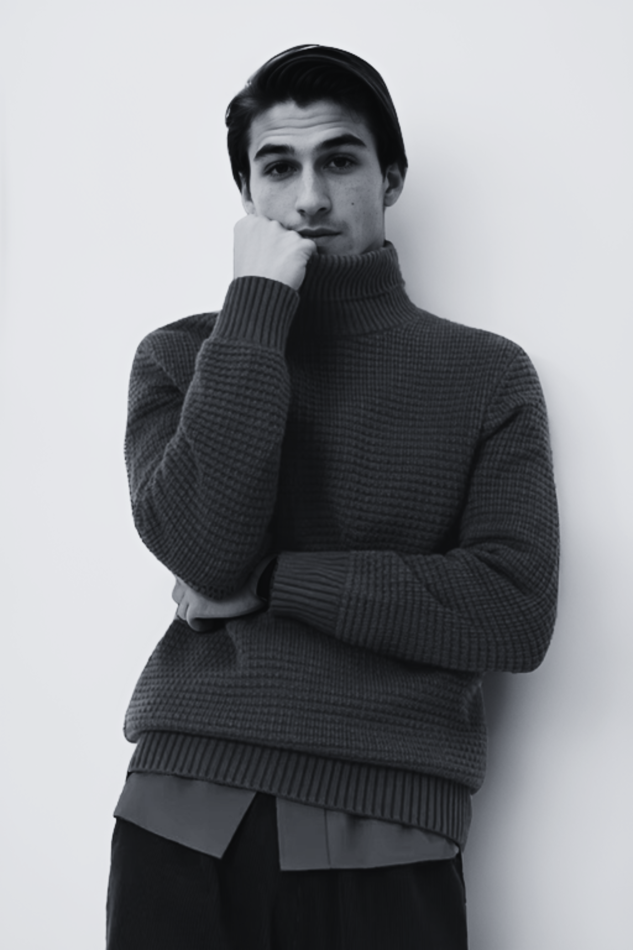 Wool Mock Turtleneck Sweater