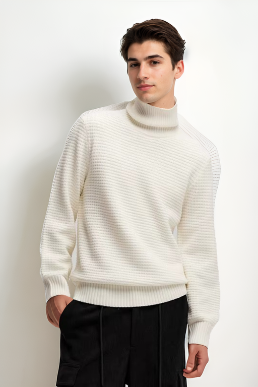 Wool Mock Turtleneck Sweater