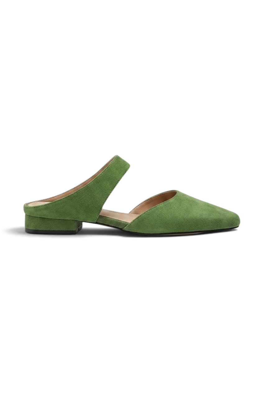 Suede Mule Flats