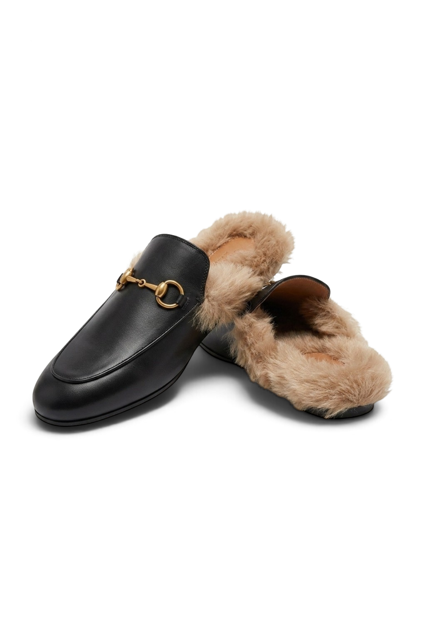 Leather Mule Slippers