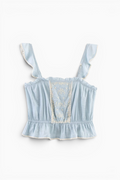 Lace Trimmed Tank Top