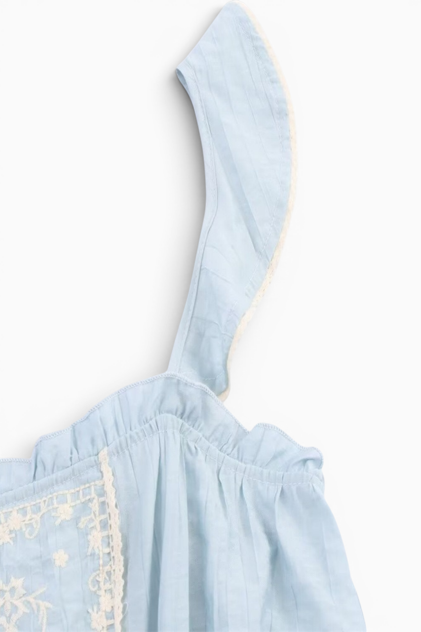 Lace Trimmed Tank Top