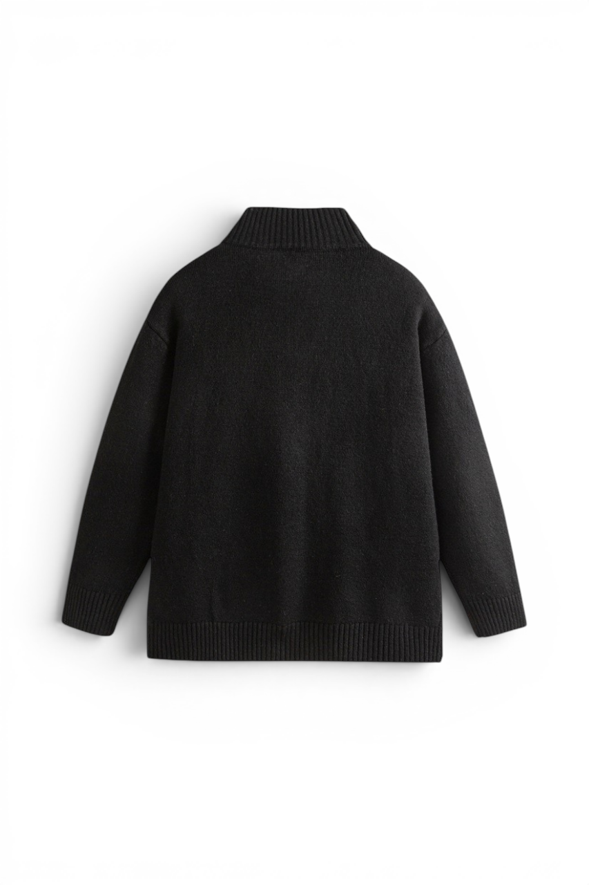 Textured Knit Cardigan Sweater