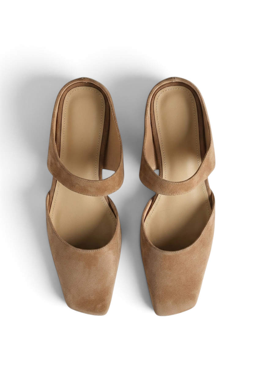 Suede Mule Flats