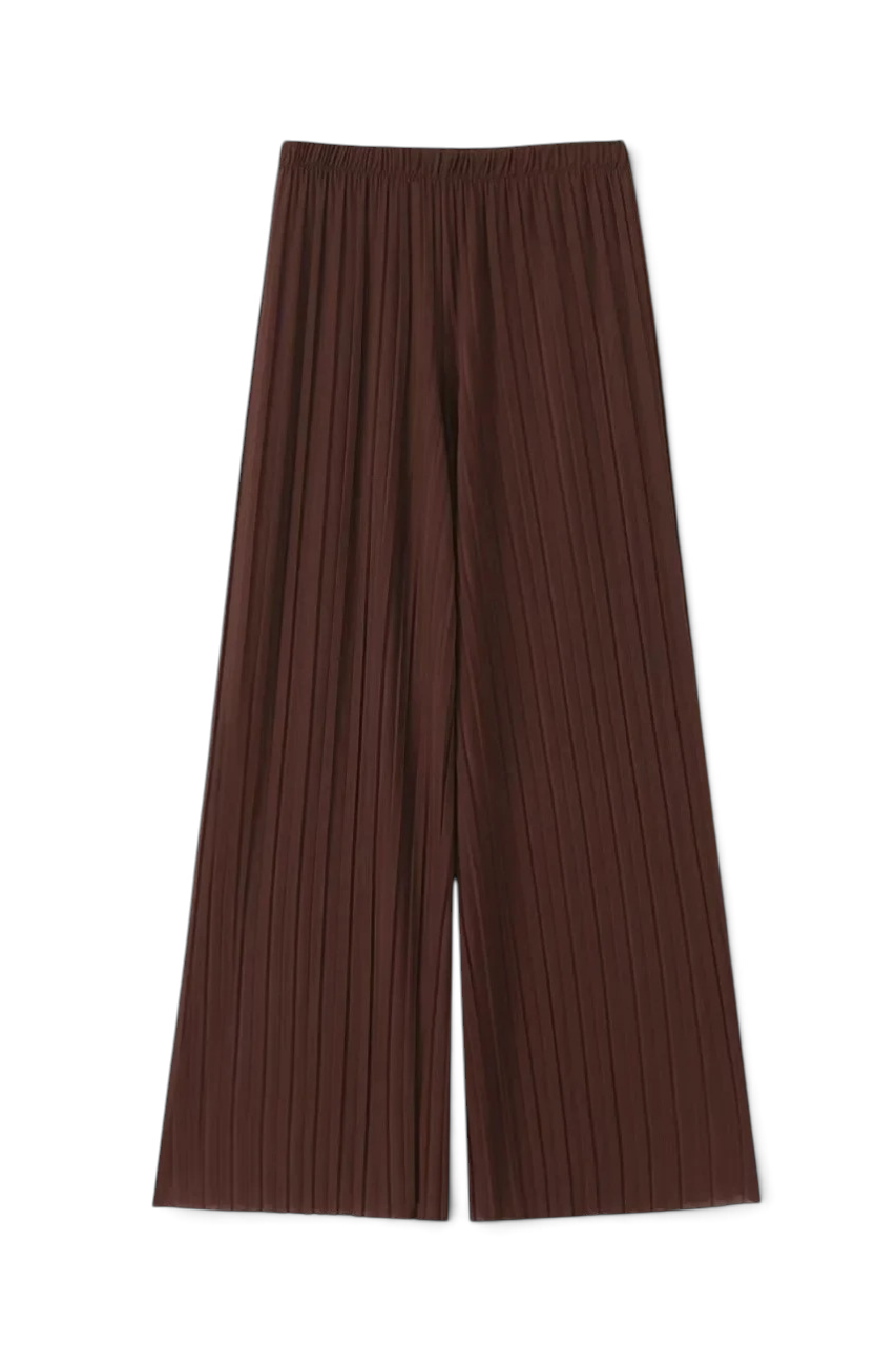 Crinkled Wide Leg Pants