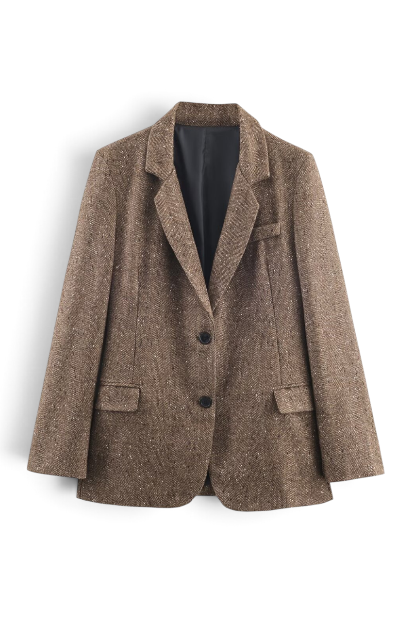 Single Breasted Twill Blazer