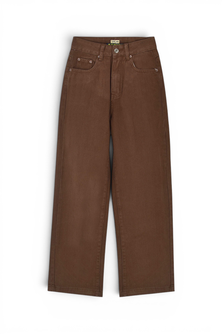 High Waist Straight Leg Jeans