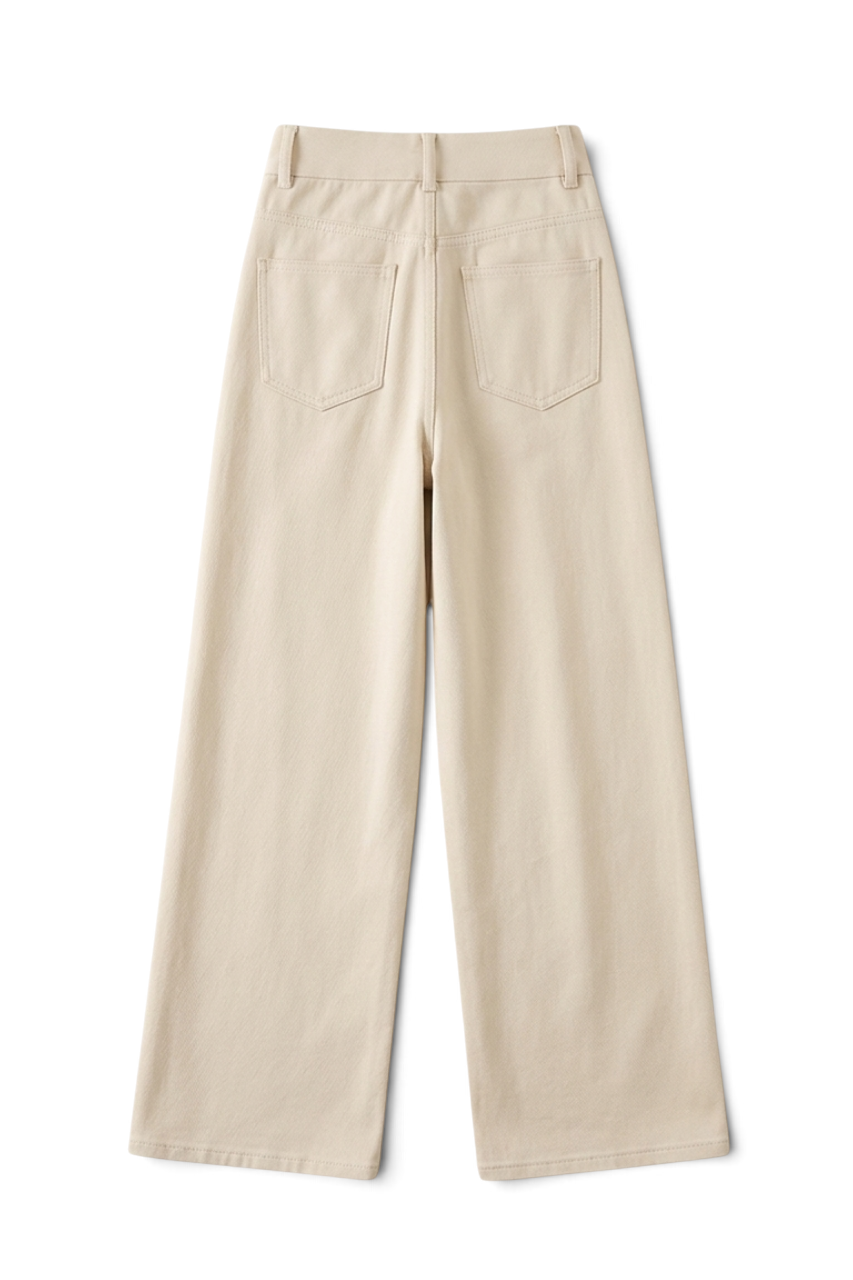 Wide Leg Creased Pants