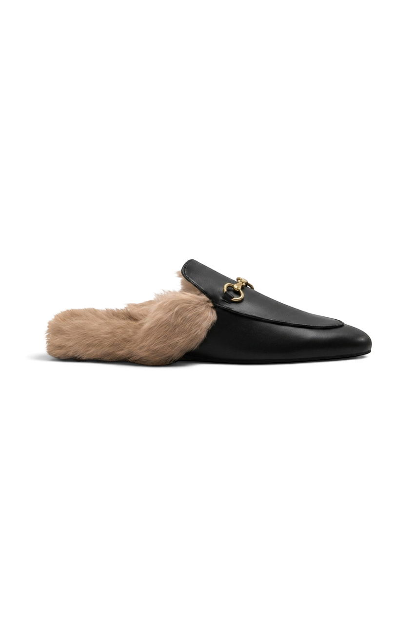 Fur Mule Slippers