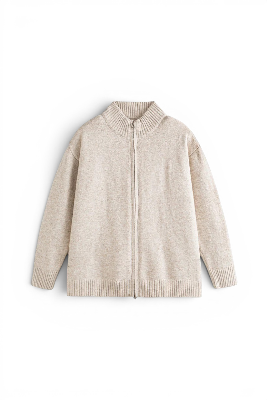 Textured Knit Cardigan Sweater
