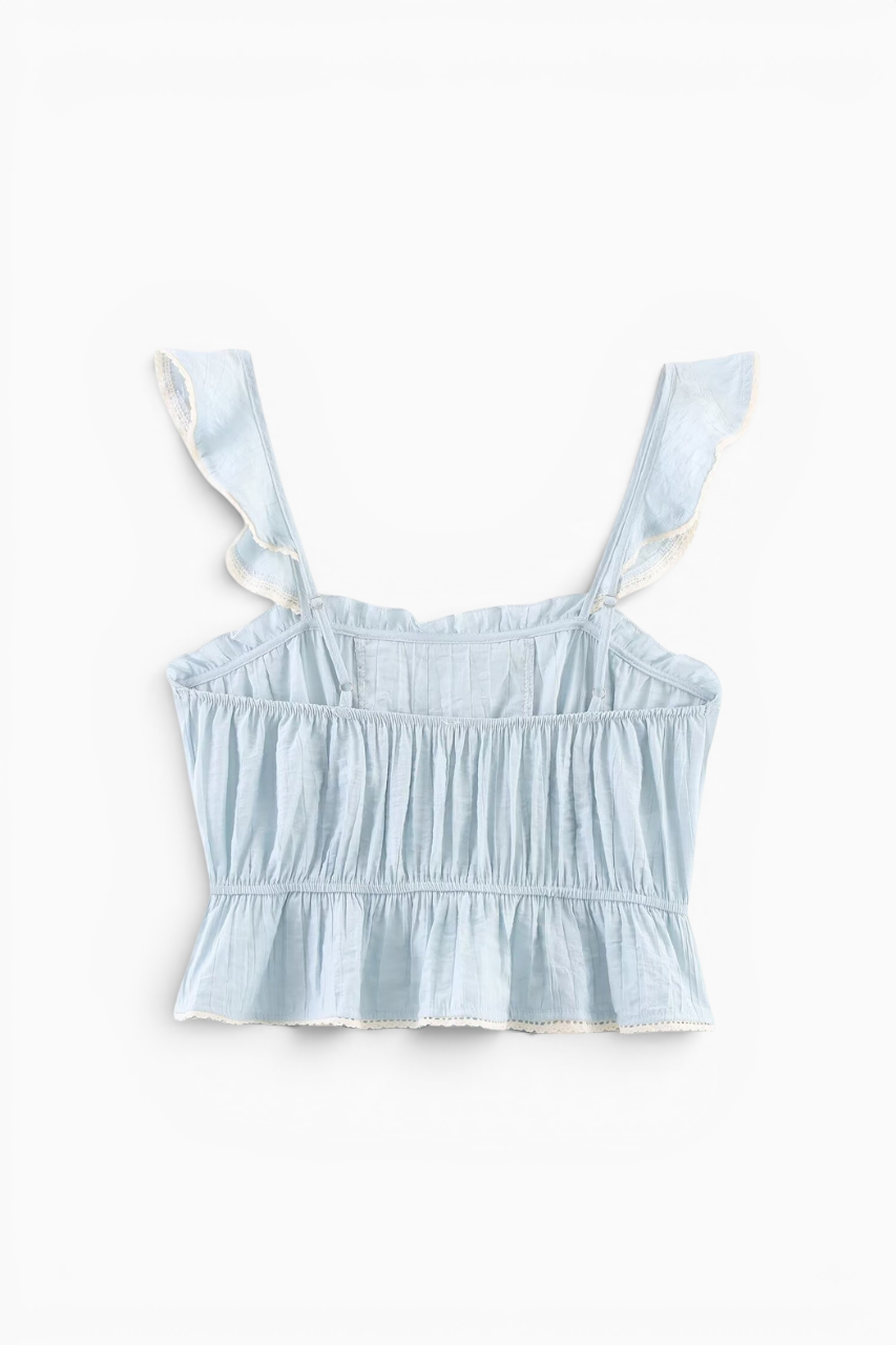 Lace Trimmed Tank Top