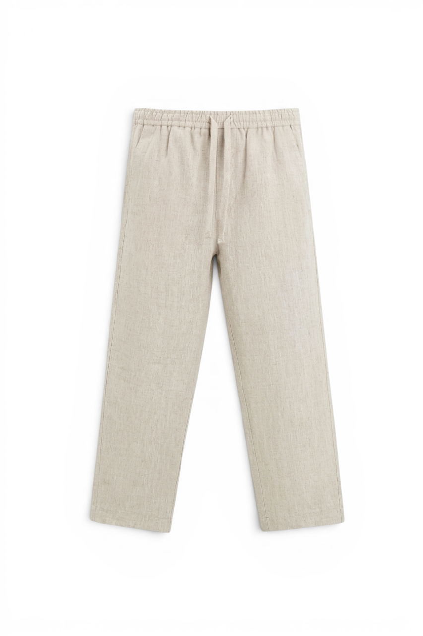 Loose Fit Cotton Linen Pants