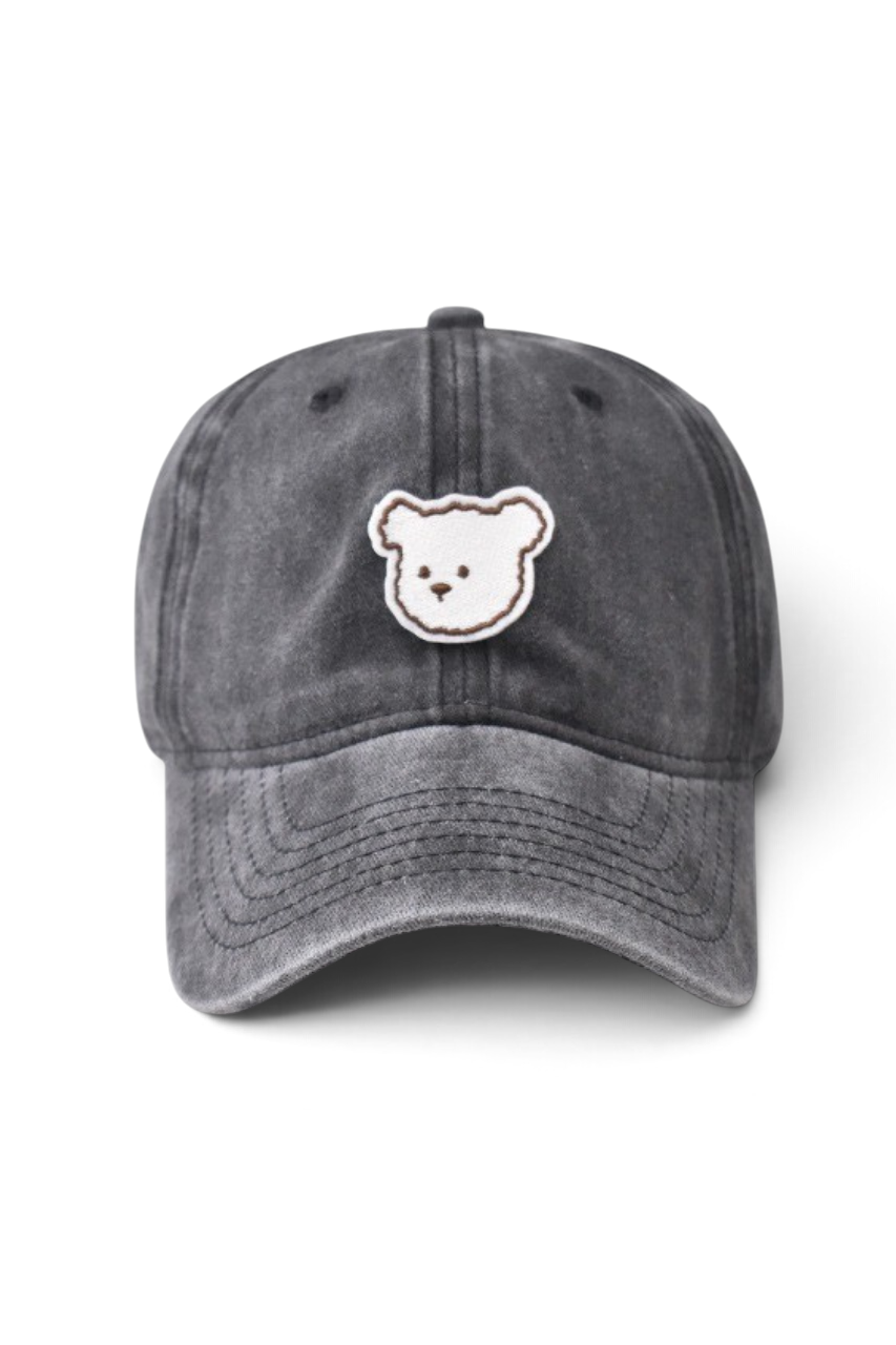 Bear Embroidered Cap
