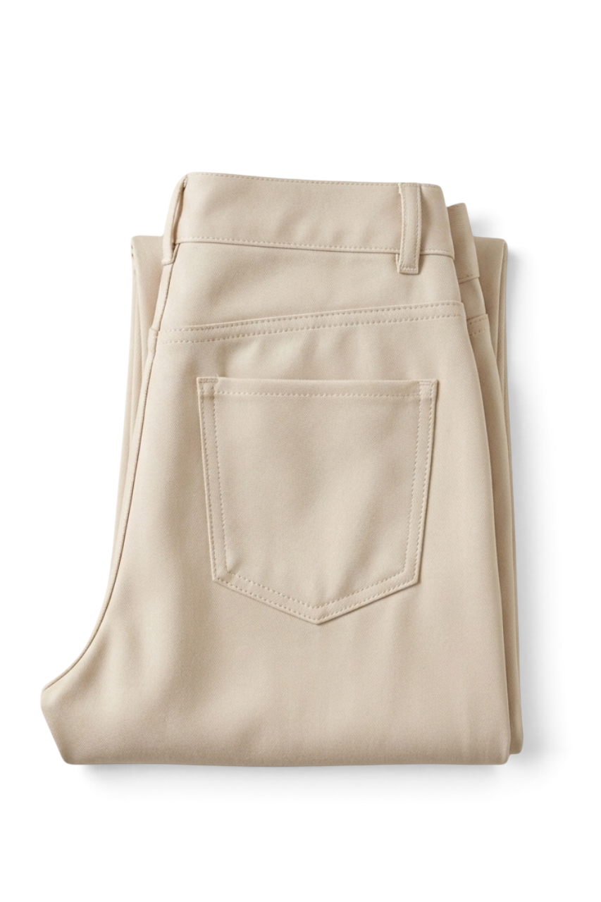 Wide Leg Creased Pants
