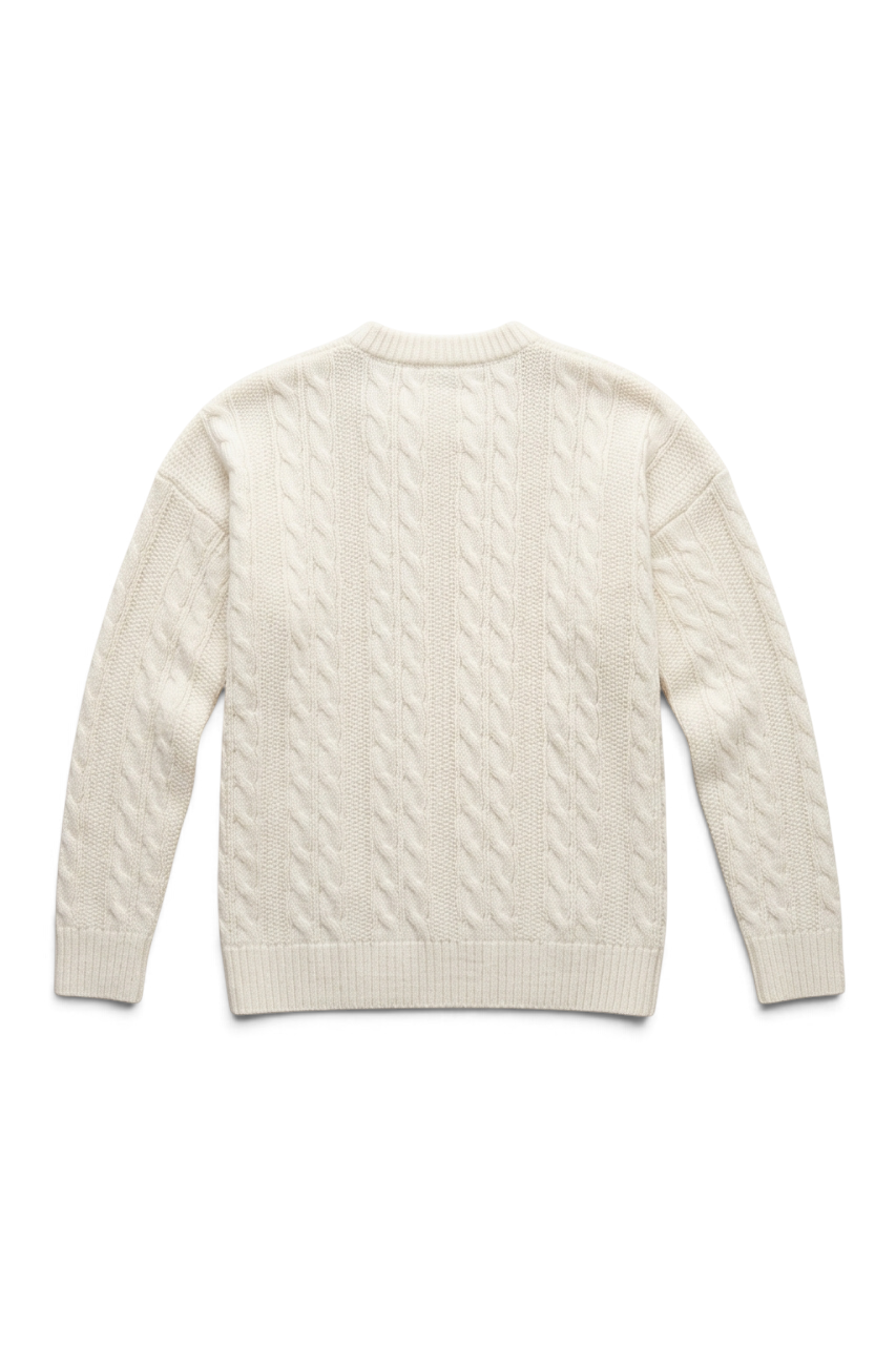 Regular Fit Cable Knit Sweater