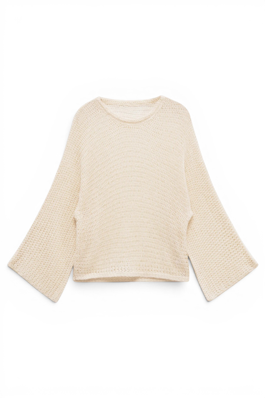 Loose Fit Knit Pullover Sweater