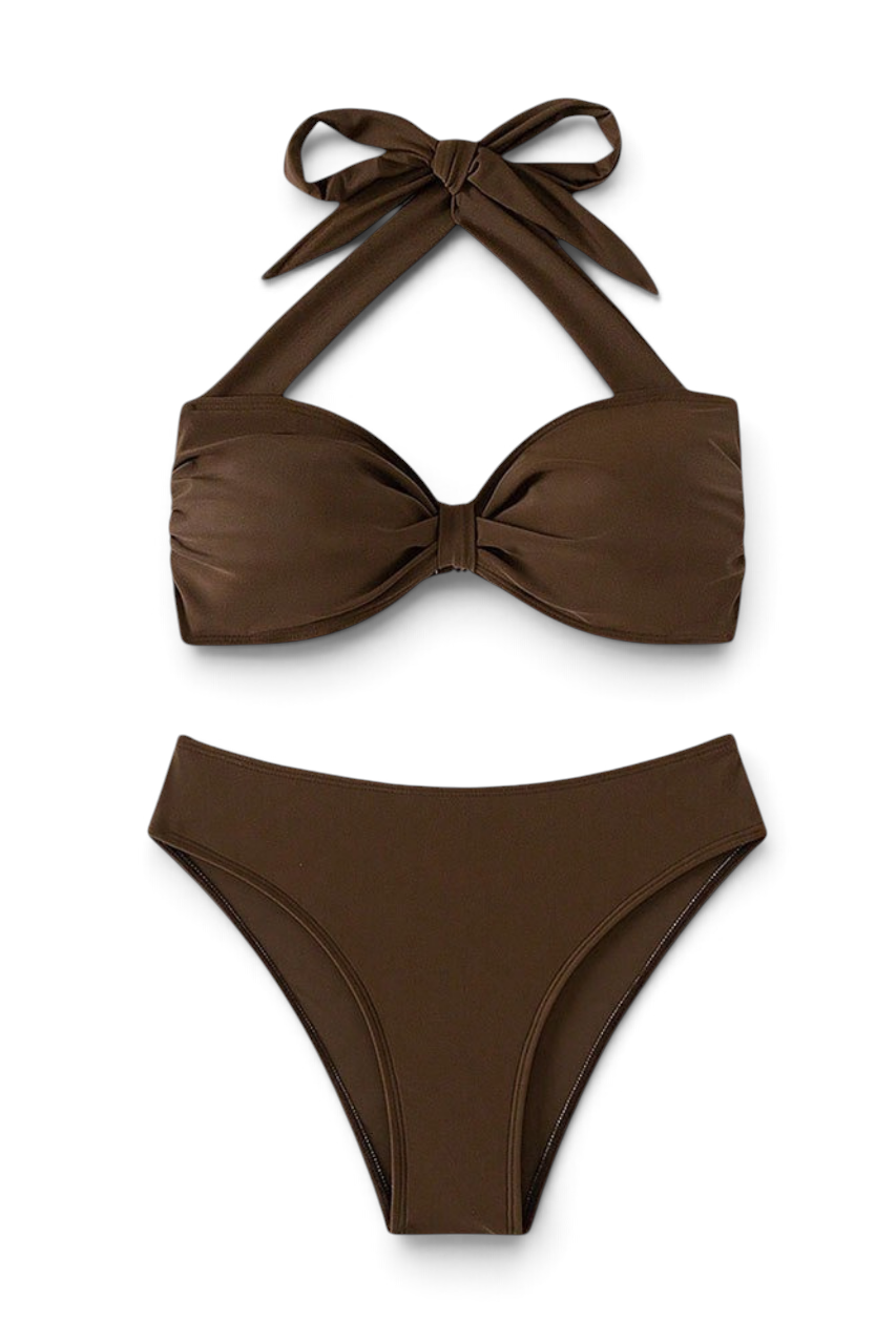 Tie Up High Waisted Bikini