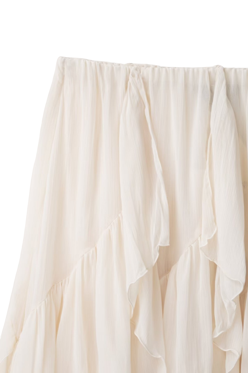 Ruffled Long Skirt