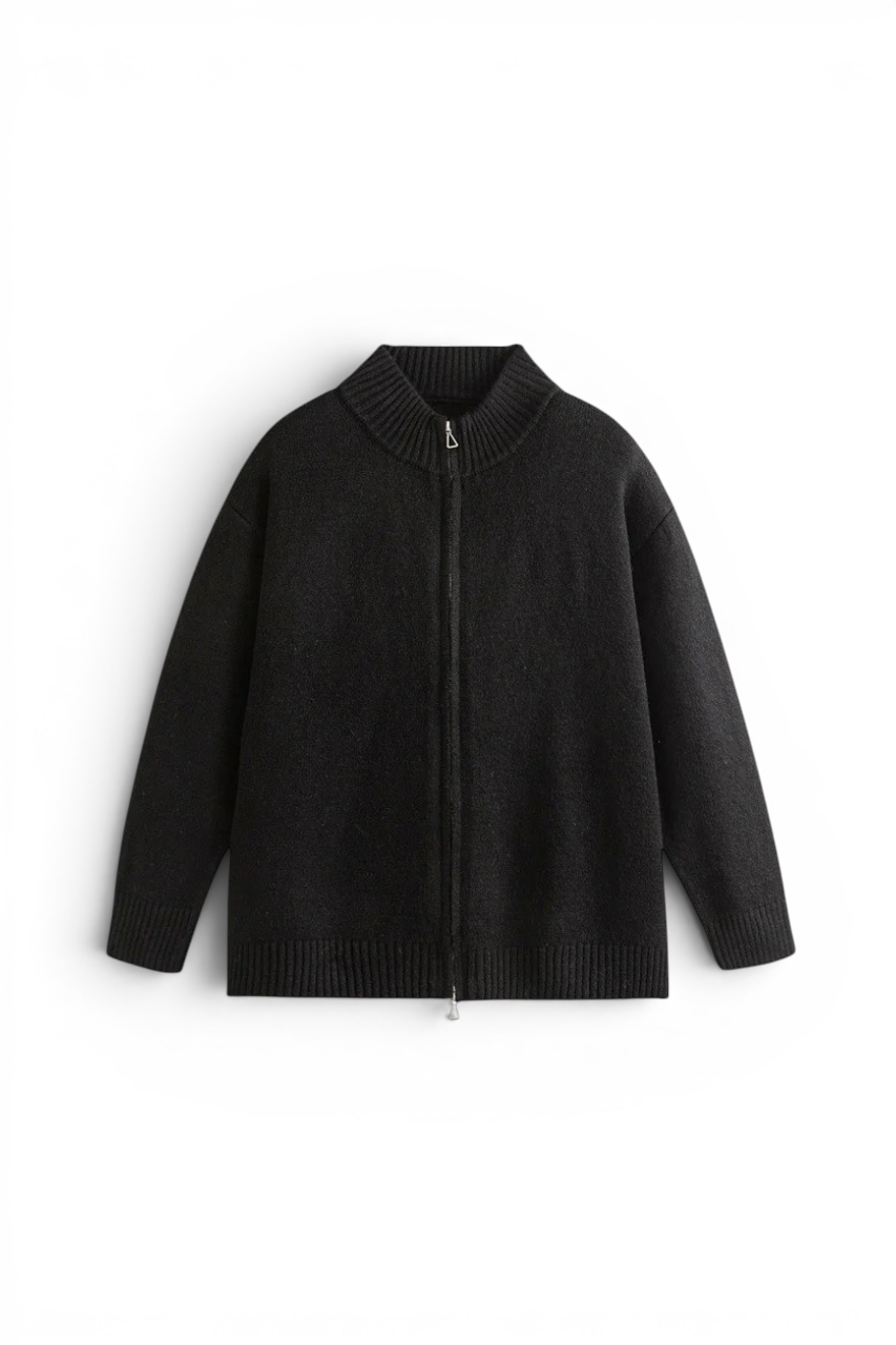 Textured Knit Cardigan Sweater