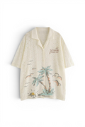 Tropical Tree Knit Resort Shirt