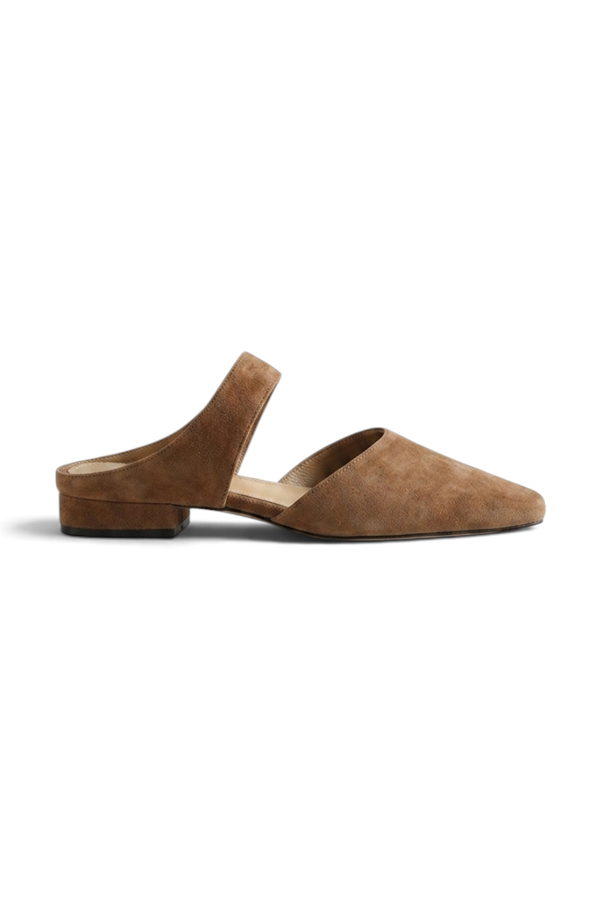 Suede Mule Flats