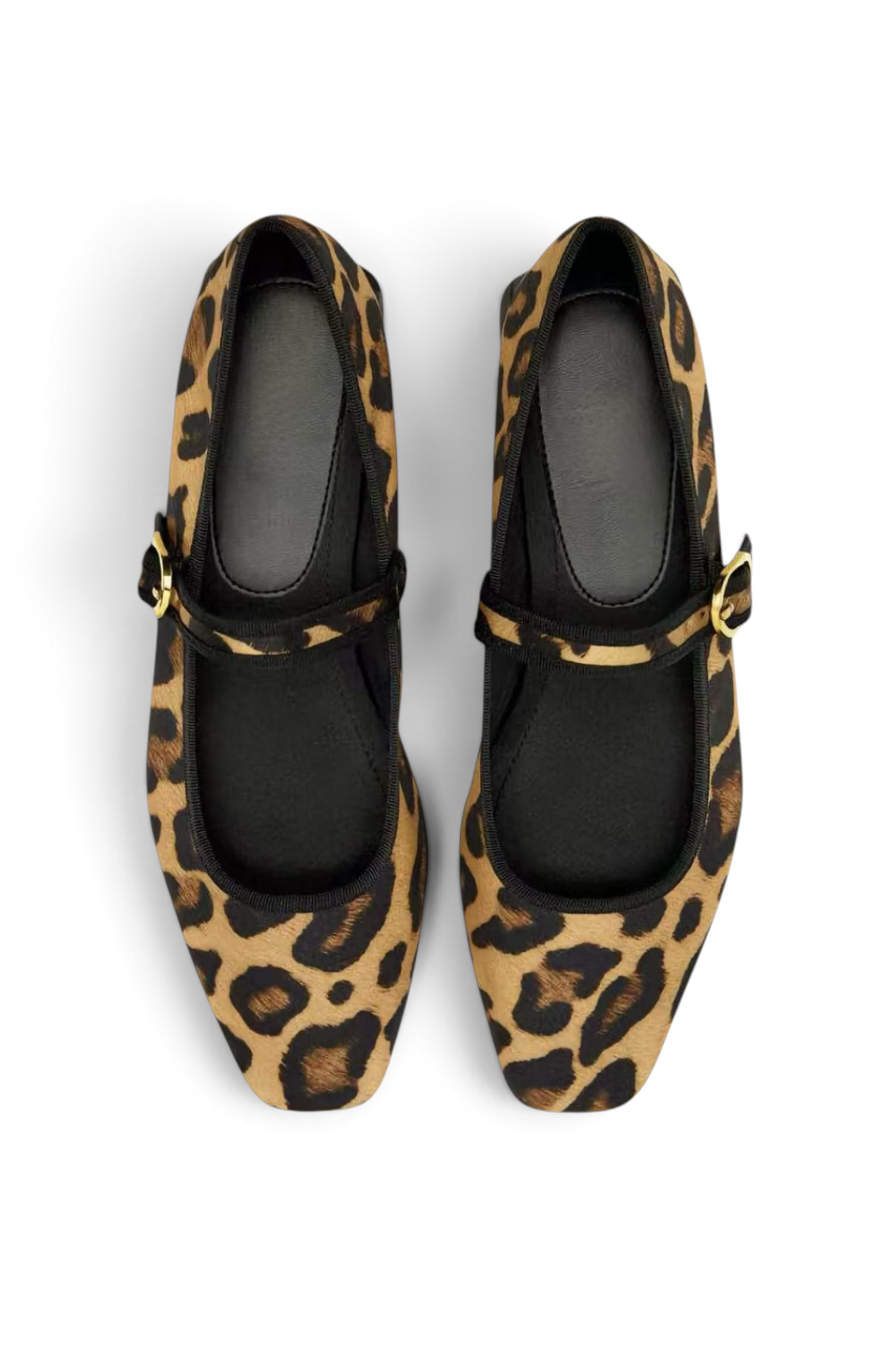 Leopard Mary Janes