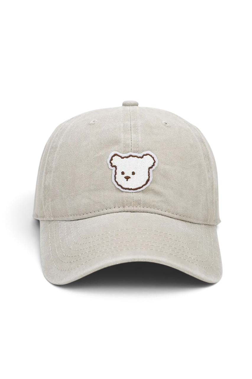 Bear Embroidered Cap