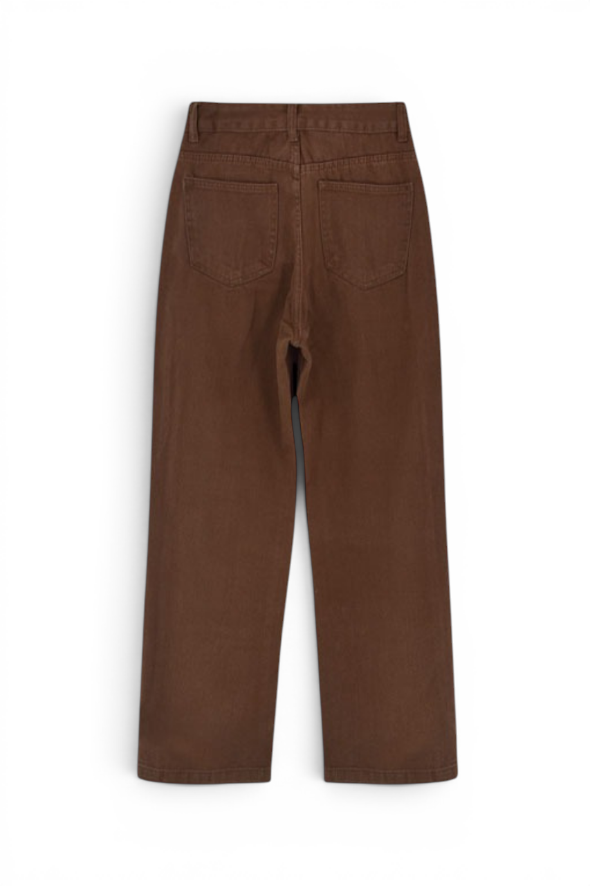 High Waist Straight Leg Jeans