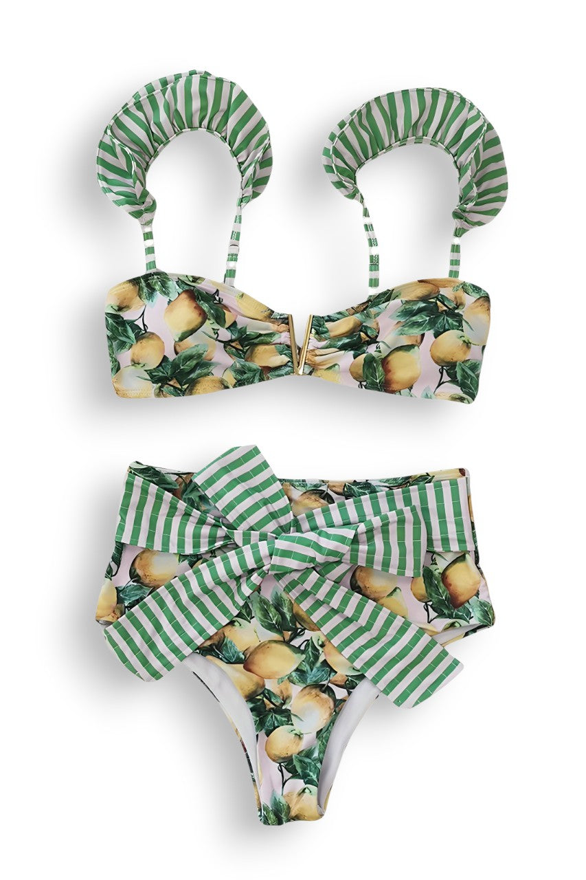 Lemon Padded Bikini Set