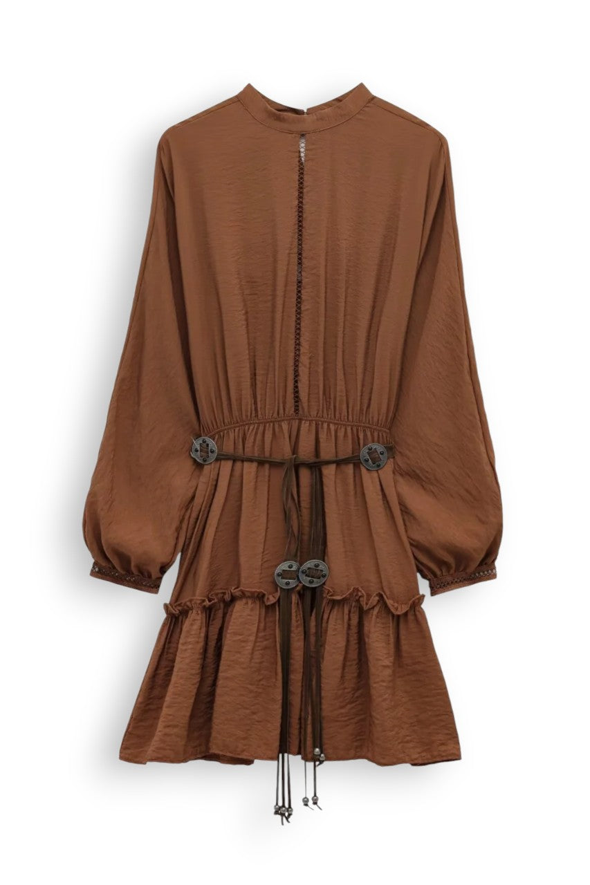 Layered Belt Dress